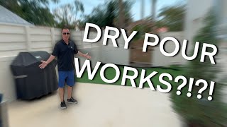 Doing Dry Pour Concrete DOES ACTUALLY WORK?