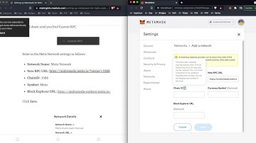 Adding the Metis Andromeda Network to MetaMask manually