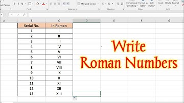 How to Write Roman Numbers in Excel | roman formula in excel