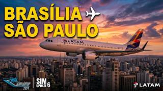 VOO REALISTA - FLIGHT SIMULATOR 2024 Sim Update 6:  Brasília para São Paulo de A320 screenshot 4