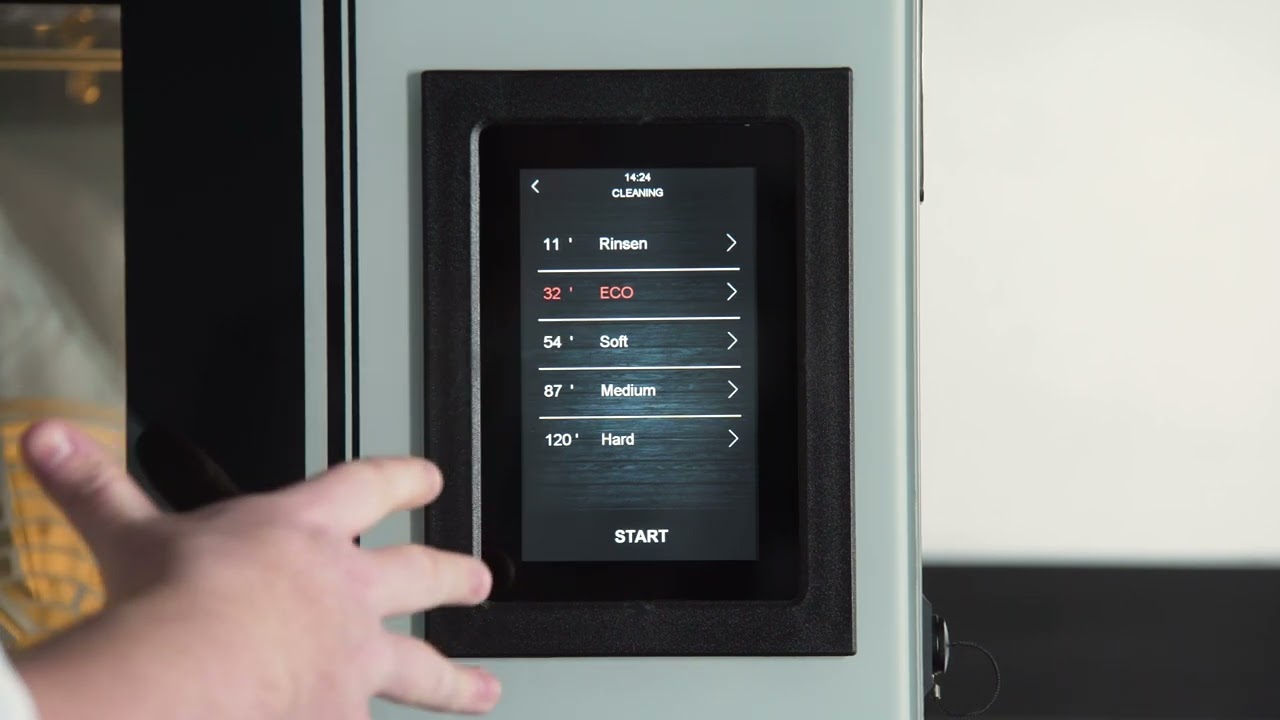 Buffalo Combi Oven : How to set up a Cleaning Cycle
