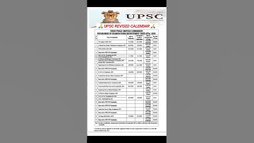 UPSC REVISED CALENDAR जारी 🙏 | UPSC Letest Update | upsc update today | #upsc_update