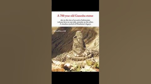 🔥700-Year-Old Ganesha Statue on an Active Volcano in Indonesia💥 #shortsfeed #shortvideo #trending