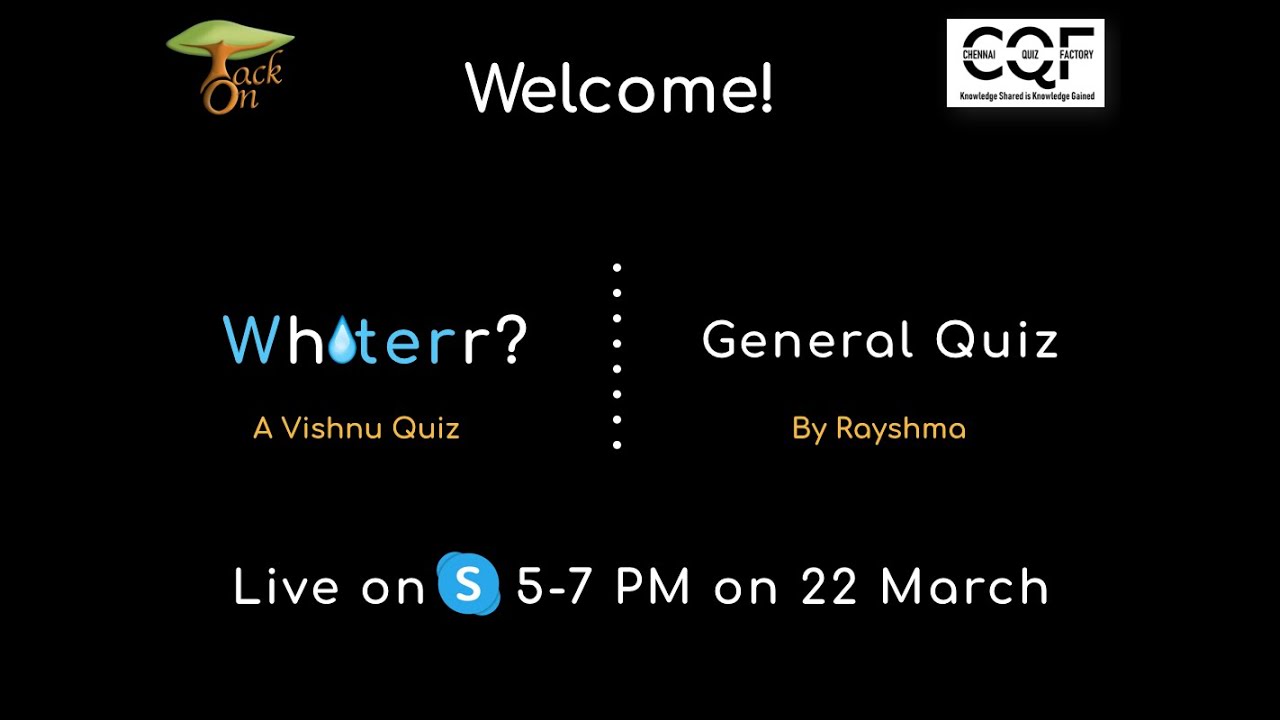Live Quiz Session On Skype || 