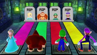 Mario Party 10 Wii U  Rosalina Vs Donkey Kong Vs Luigi Vs Waluigi master Difficulty