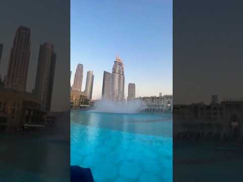 Water dancing show Dubai | world largest fountain in Dubai  | habibi | Burj Khalifa |Emaar #shorts