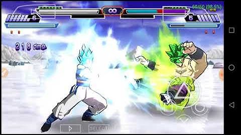 DBZ Shin Budokai 2 mod: Gogeta Blue vs LSSJ Broly