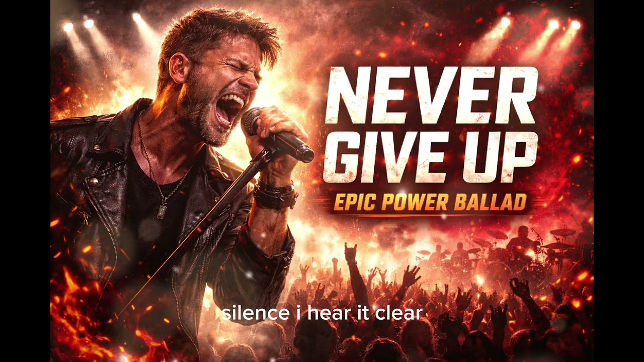 NEVER GIVE UP 🔥 Epic Cinematic Rock Ballad That Will Give You Chills