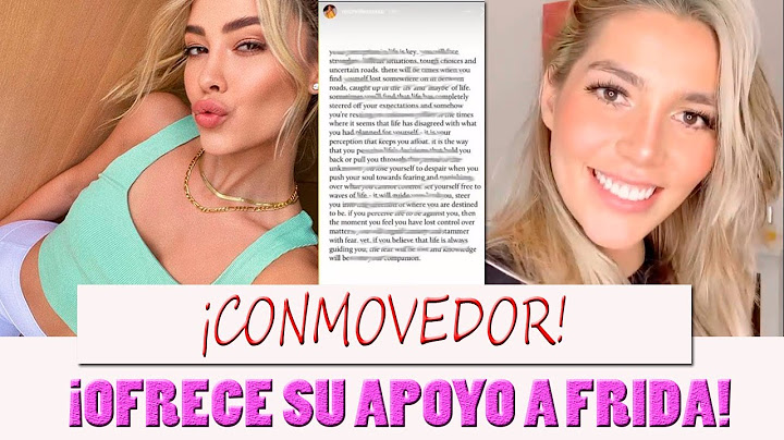 Michelle Salas envia emotivo mensaje a Frida Sofia