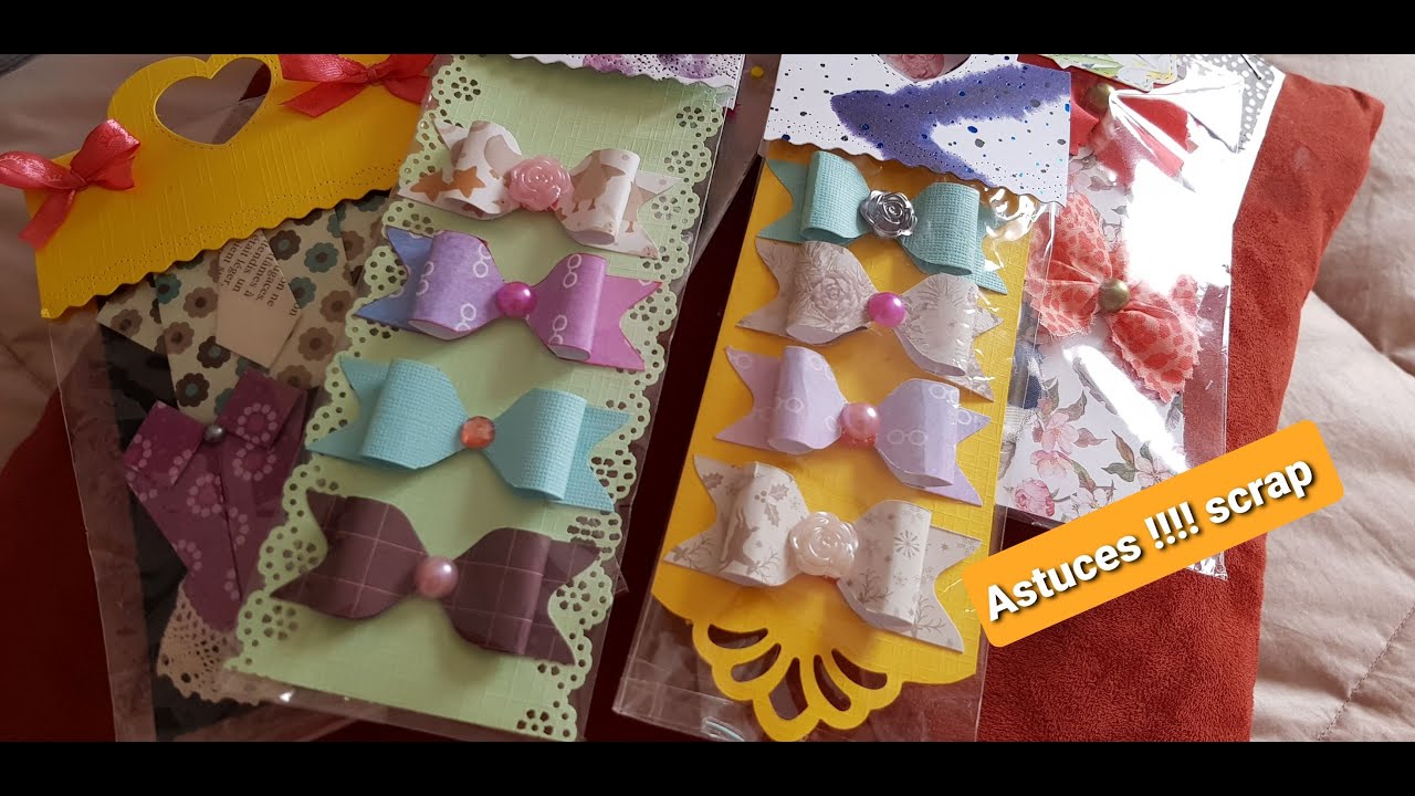 Astuce pour faire des nœuds sans dies 🎀🎀🎀#scrapbookingastuce #idéesscrap
