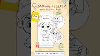 Community Helper career day Coloring Pages, Labor Day Coloring Pages