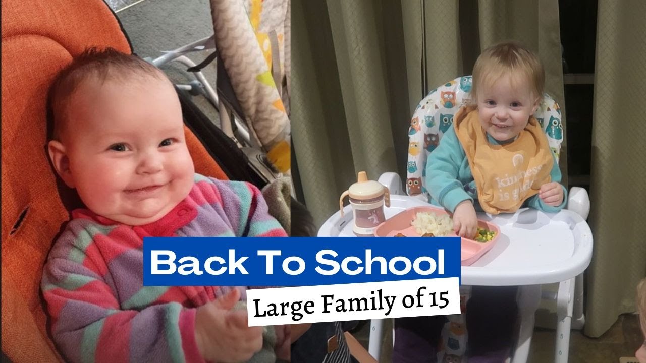 BACK TO SCHOOL FOR A LARGE FAMILY OF 15