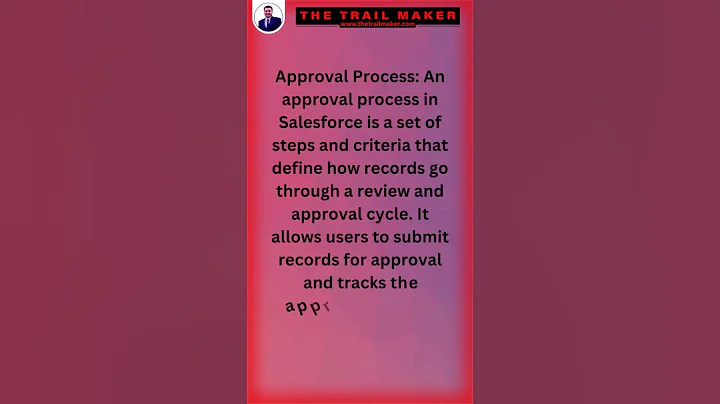What is Approval Process in Salesforce #TheTrailMaker #salesforceshorts #salesforce #ApprovalProcess
