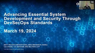 Advancing Essential System Development and Security Through DevSecOps Standards (Part 1 of 3)