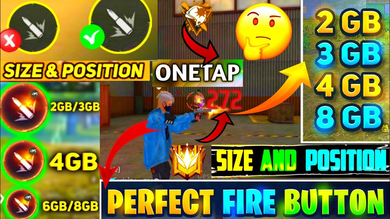 😱BEST FIRE BUTTON SIZE AND POSITION ||🤔 AFTER UPDATES ! 💯 #freefire ...