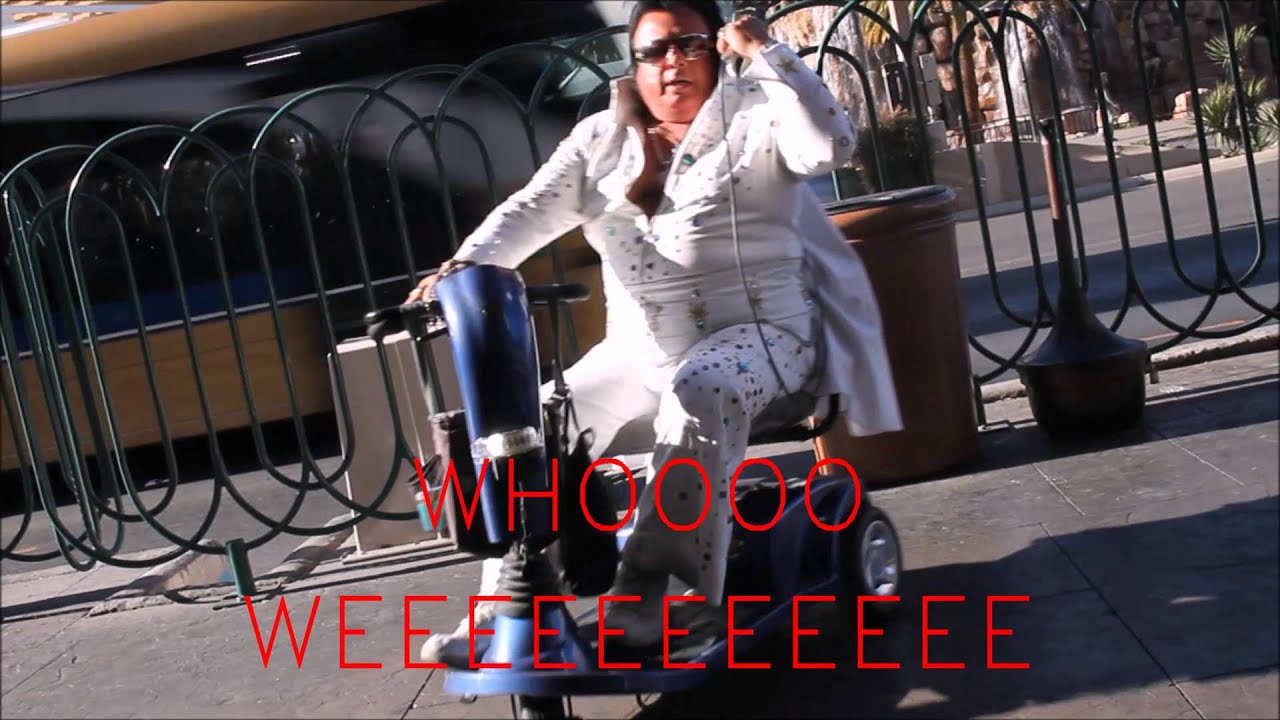 DRUNK ELVIS ON A MOBILITY SCOOTER & JESUS PREACHERS IN VEGAS vlog YouTube