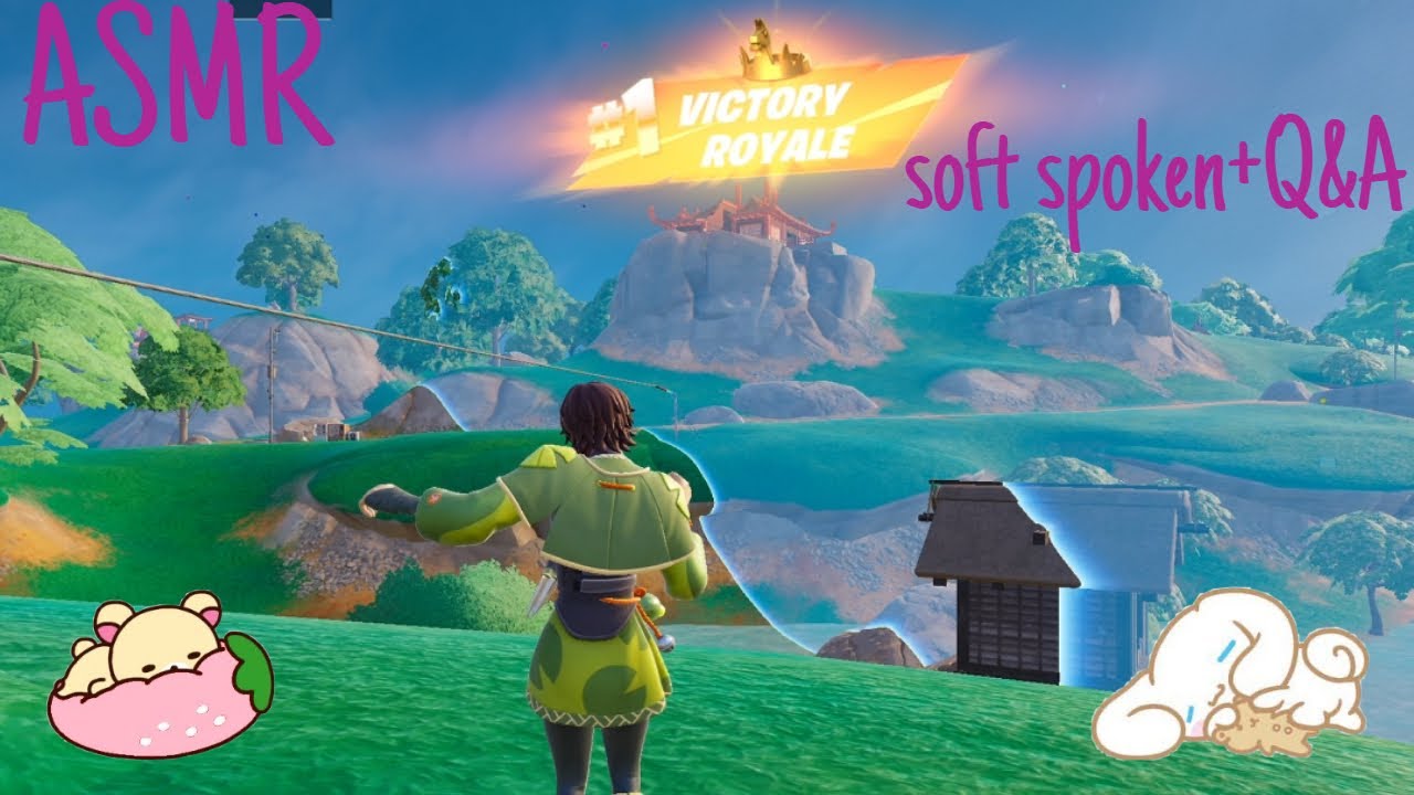 {ASMR Fortnite} Q&A for 3k Subs⟡ Soft Spoken/Whispers up close 🩷