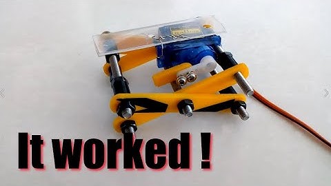 Rubik Cube Robot: working Scissor Mechanism Platform  (Explained) #esp32