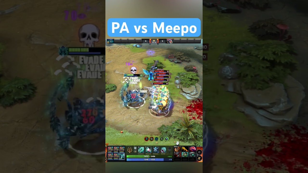 Phantom Assassin vs Meepo 