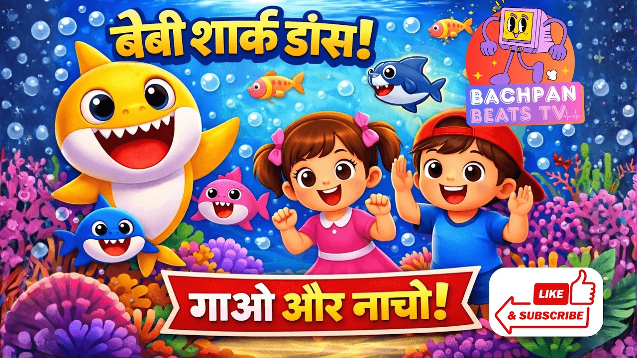 बेबी शार्क डांस | Baby Shark Dance Hindi | Fun Kids & Nursery Rhyme for Toddlers | Bachpan Beats TV