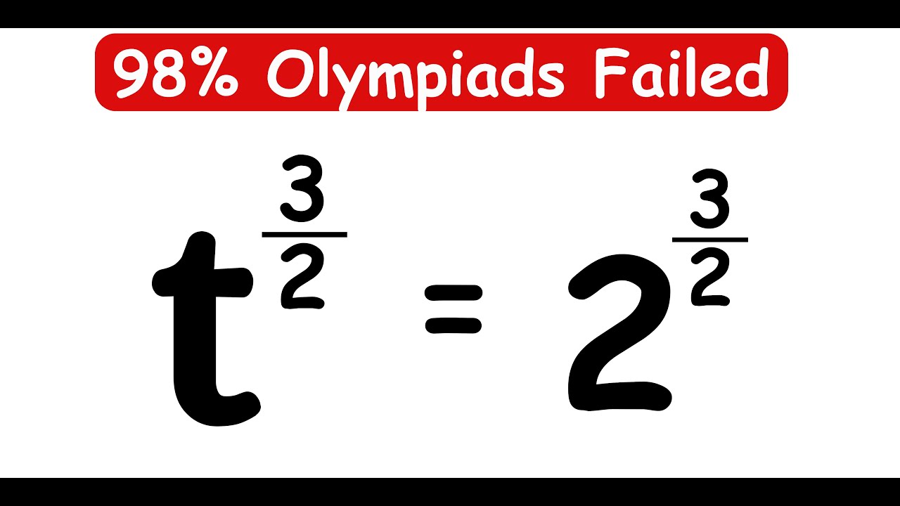 Tt Ton Math INDIAN OLYMPIADS || How to Solve for t? || t = ? #maths - YouTube