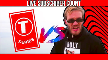 PEWDIEPIE VS T-SERIES / LIVE SUBSCRIBER COUNT + B*TCH LASAGNA!