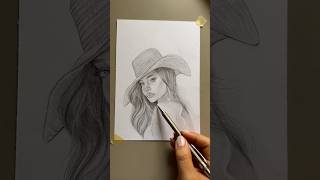 Quick & Easy / Drawing a Hat for a Woman’s Portrait | Step-by-Step Tutorial #drawing #shorst