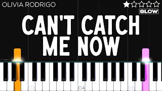 Olivia Rodrigo - Can’t Catch Me Now (The Hunger Games) | SLOW EASY Piano Tutorial