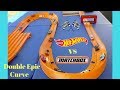 Hot Wheels vs Matchbox Double Epic Curve tournament race