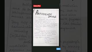 📚💉Assignment on Antipsychotic Drugs#nursingstudent #psychology #mentalhealth #mentalhealthawareness