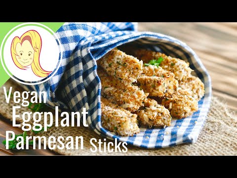 VEGAN Eggplant Parmesan Sticks