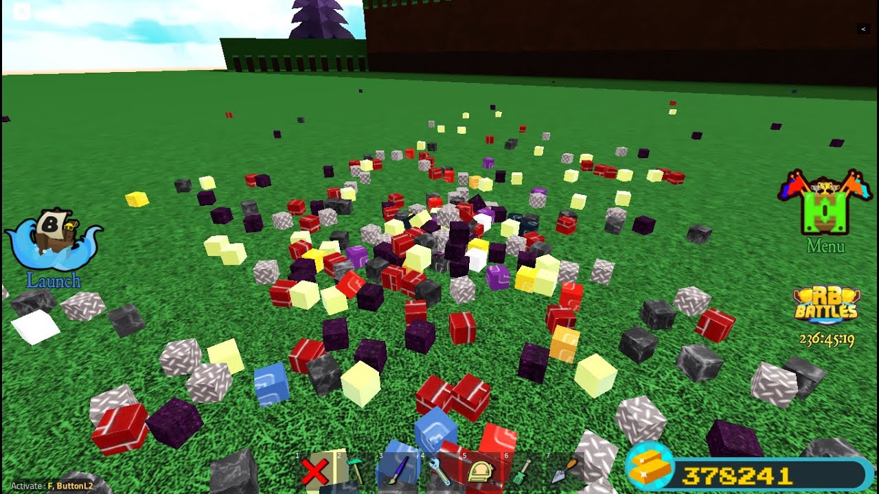 Destroying A .5 Compressed Random Block in Babft - YouTube