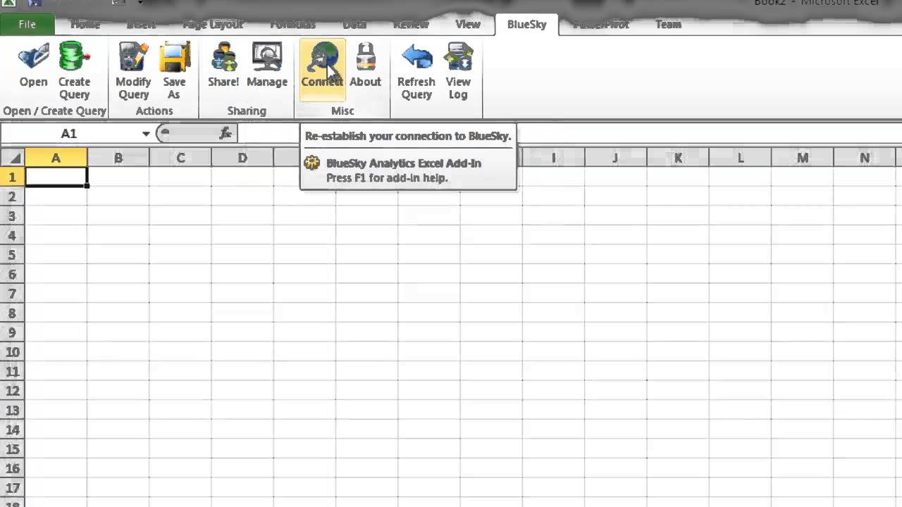 BlueSky XL Builder, Business Intelligence with Excel by Relational Solutions