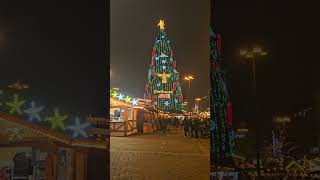 The biggest x-mas tree in the world Dortmund Germany ? اكبر شجرة ميلاد في العالم موجودة في المانيا