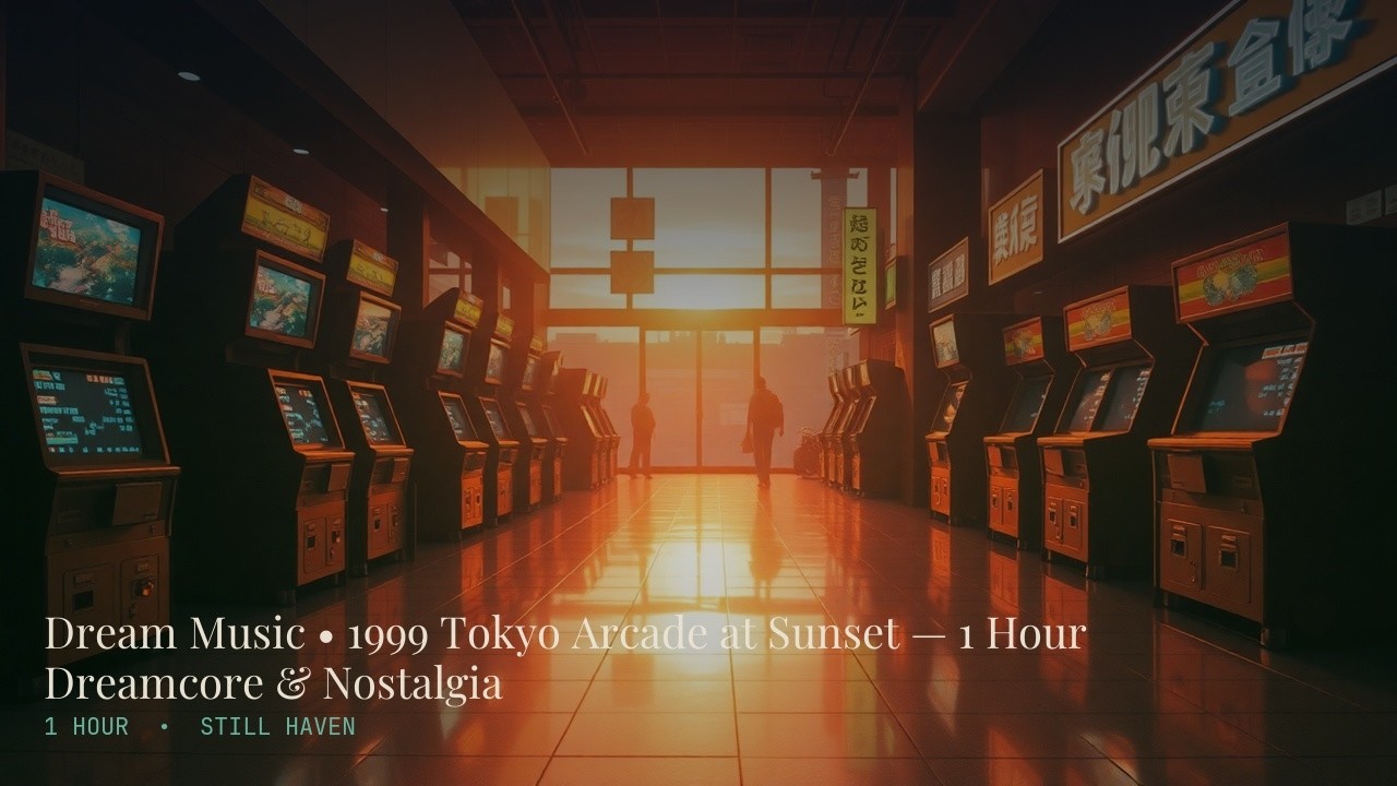 Dream Music • 1999 Tokyo Arcade at Sunset — 1 Hour Dreamcore