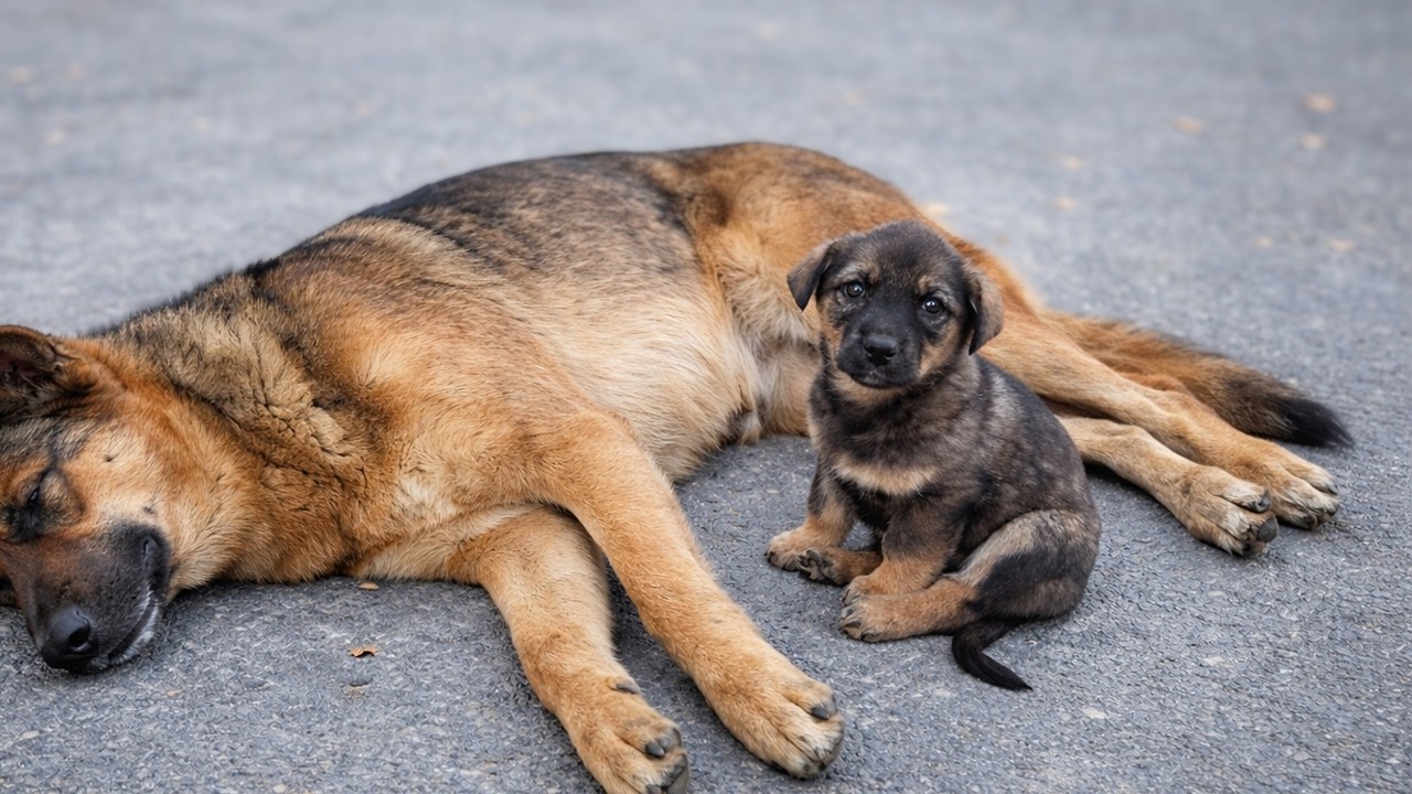 The Puppy Refused to Leave His Mother’s Side… What We Found Was Heartbreaking