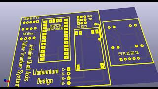PCB Design Ko para sa DIY Arduino Dual Axis Solar Tracker System 2 0