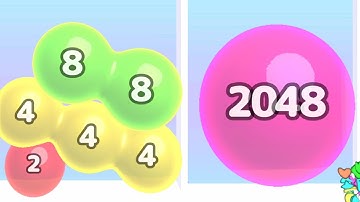 Jelly 2048: Merge Jiggly Puzzle - Blob Merge 3D Match Game Make a bigger ball Numbers