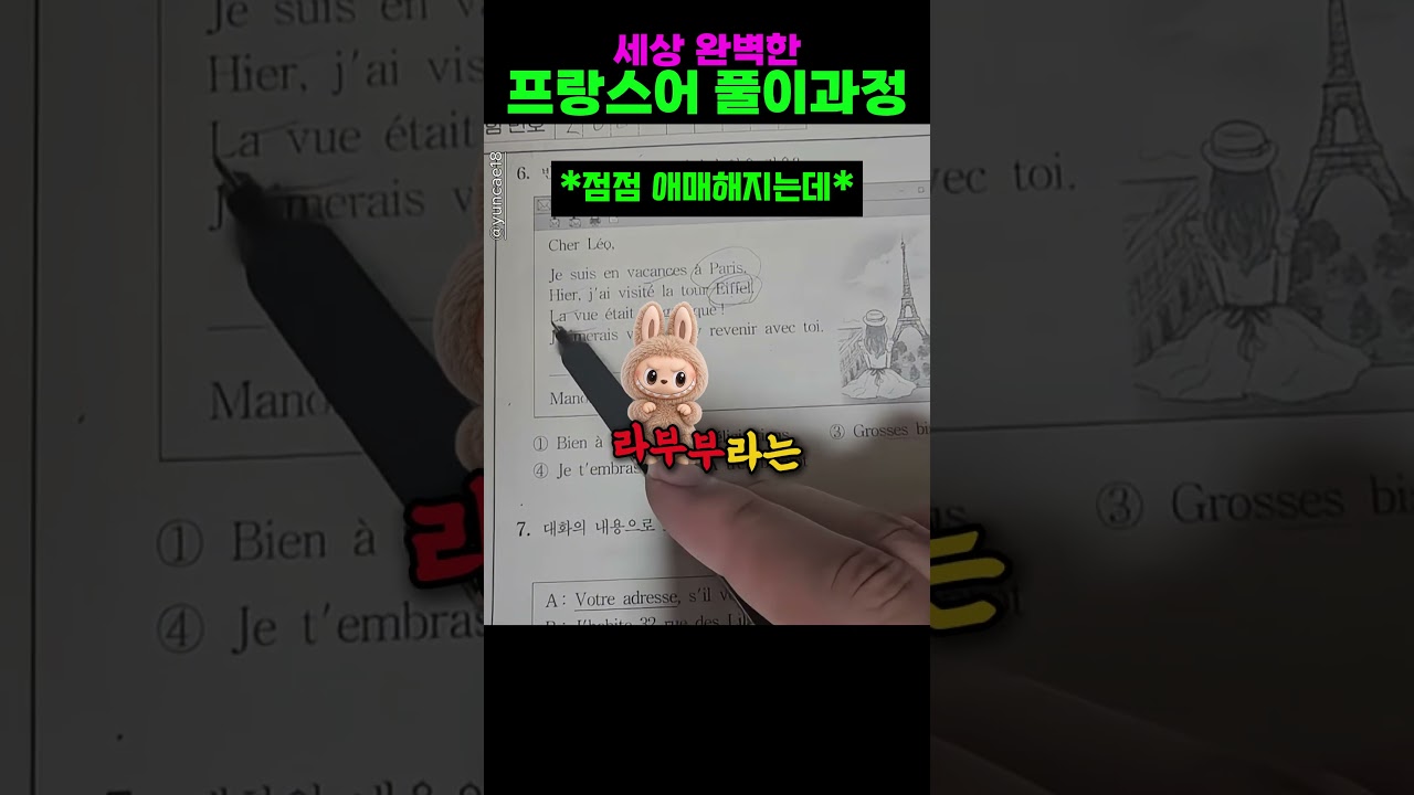 세상 완벽한 프랑스어 풀이과정