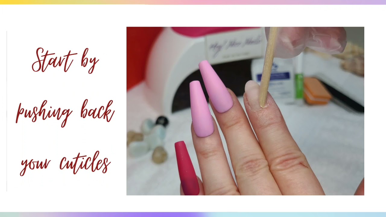 How To Use Liquid GLUE For False Nails YouTube