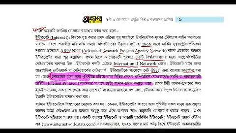 HSC ICT: Chapter 01: Lecture 06: Communication System- Internet