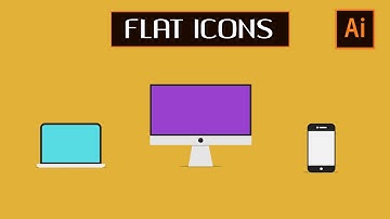 Create Simple Flat Icons | Illustrator Tutorial
