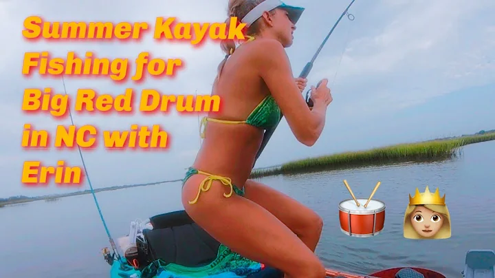 Summer Kayak Fishing for Big Red Drum in NC with E...