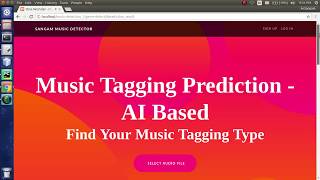Auto music tagging prediction using Deep Learning screenshot 2