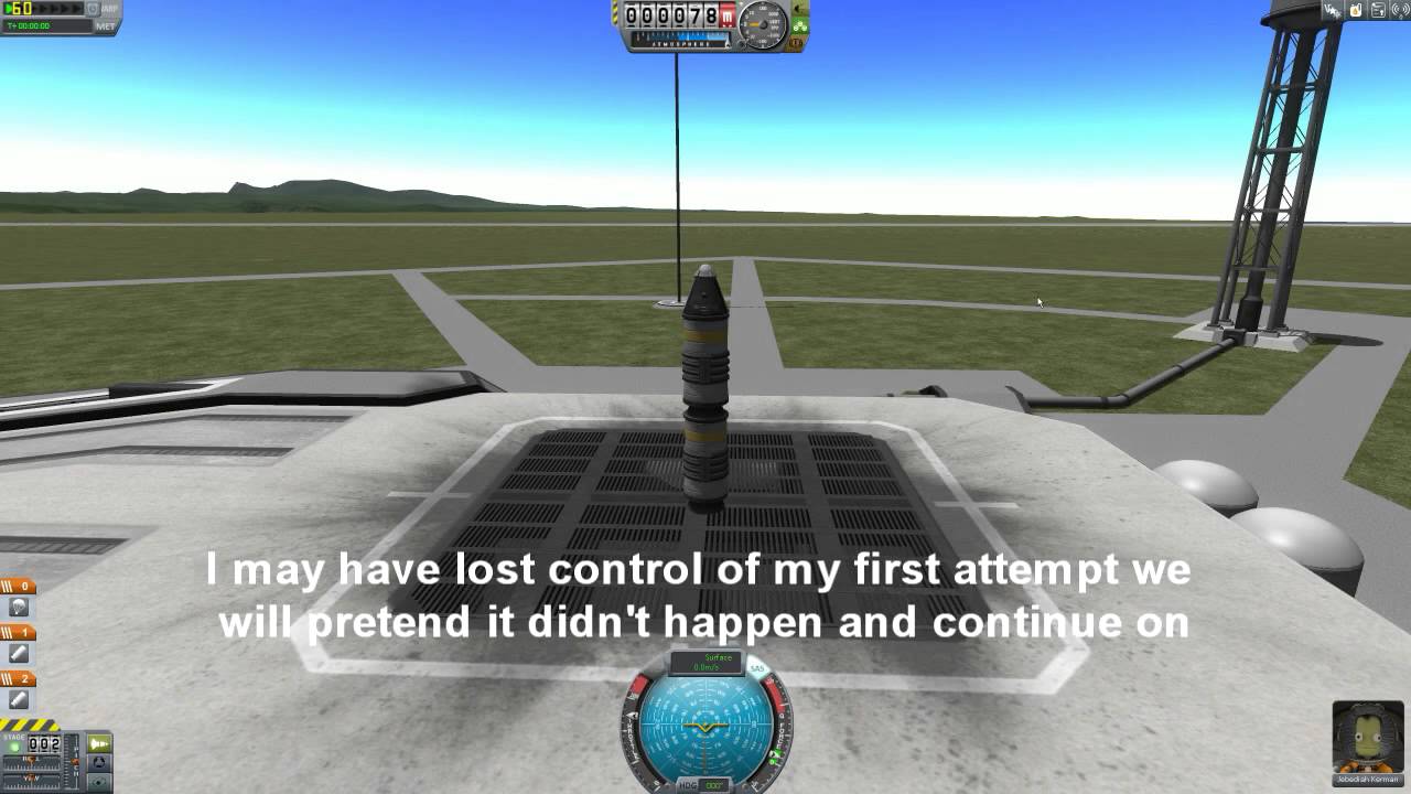 Kerbal Space Program 0.24 Career Mode Episode 1 "Leaving The Atmosphere ...