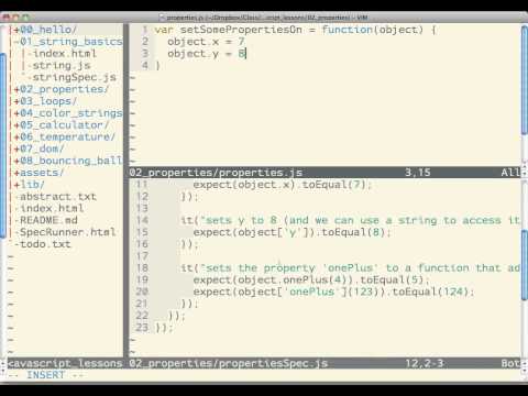 Test First Javascript (02_properties): Walkthrough