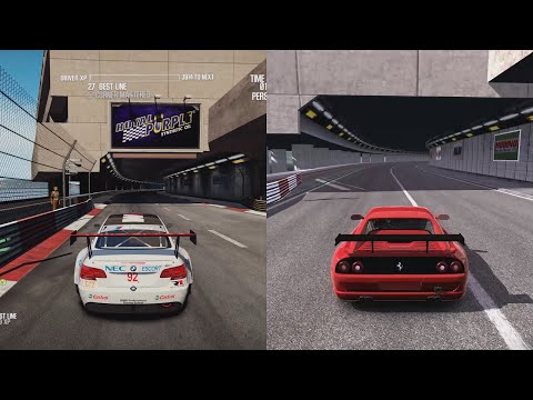 Monaco Tunnel Section in 12 different non-F1 racing games (Gran Turismo, Project Cars and more)