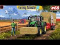 Let's Play Fs23 Neubrunn- STRAW BALES COLLECT & MAKE 1 MILLION $ IN Farming Simulator Mobile 23|#68|