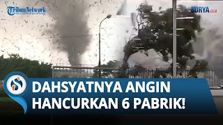 DAHSYATNYA Angin Puting Beliung di Rancaekek \u0026 Sumedang, 6 Pabrik HANCUR LEBUR Disapu Angin!