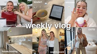 weekly vlog 💌 back home, house hunting, snapchat, sophs event + kindle!!